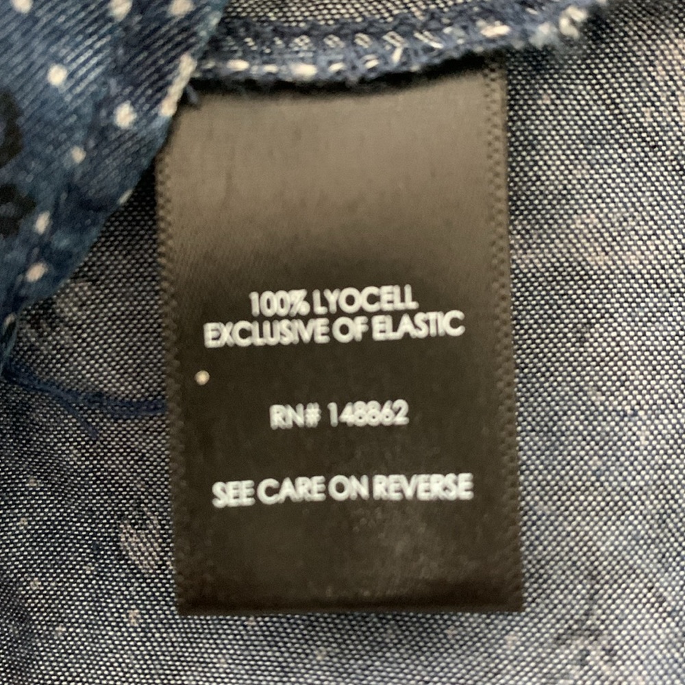Torrid Chambray Puff Sleeve Smocked Dress - Picture 13 of 14